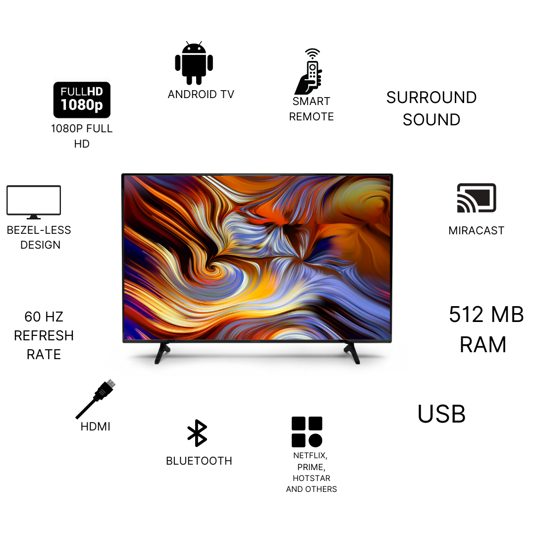 TruSense 32 Inch Smart TV | FULL HD 1080P | Android TV ( TS 3200 )