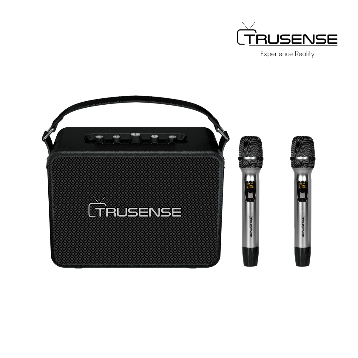 TruSense Sound Box Pro 160W party speaker with 2 microphones