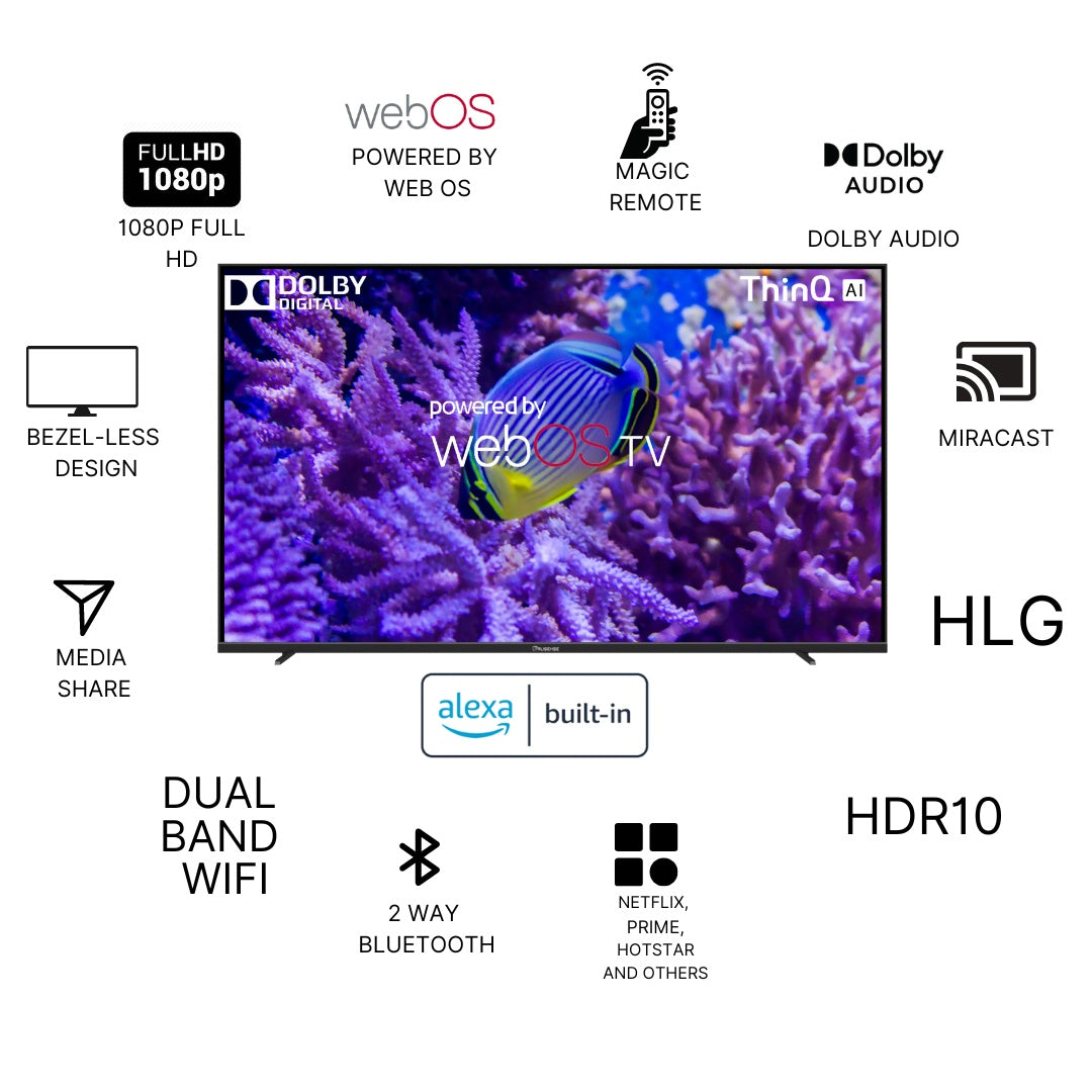 TruSense TruLED 55  Inch Smart TV | ULTRA HD 4K | WEB OS 22